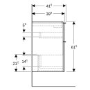 Geberit 502307013 iCon Unterschrank f. WT, verk. Ausld.