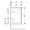 Geberit 502308JH1 iCon Unterschrank f. WT, verk. Ausld.