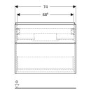 Geberit 502308JK1 iCon Unterschrank f. WT, verk. Ausld.