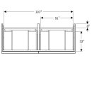 Geberit 502309JK1 iCon Unterschrank f&uuml;r DWT, 4 Schubl.