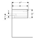 Geberit 502310013 iCon Unterschrank f&uuml;r WT, 1 Schubl.