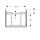 Geberit 502310013 iCon Unterschrank f&uuml;r WT, 1 Schubl.