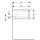 Geberit 502310JK1 iCon Unterschrank f&uuml;r WT, 1 Schubl.
