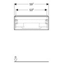 Geberit 502310JR1 iCon Unterschrank f&uuml;r WT, 1 Schubl.