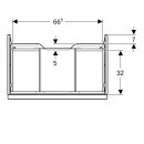 Geberit 502311012 iCon Unterschrank f&uuml;r WT, 1 Schubl.