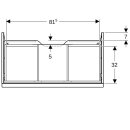 Geberit 502312JH1 iCon Unterschrank f&uuml;r WT, 1 Schubl.