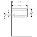 Geberit 502312JR1 iCon Unterschrank f&uuml;r WT, 1 Schubl.