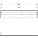 Geberit 502313013 iCon Unterschrank f&uuml;r WT, 1 Schubl.