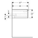 Geberit 502313JK1 iCon Unterschrank f&uuml;r WT, 1 Schubl.
