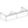 Geberit 502314011 iCon Unterschrank f&uuml;r DWT, 2 Schubl.