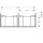 Geberit 502314012 iCon Unterschrank f&uuml;r DWT, 2 Schubl.