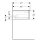 Geberit 502314012 iCon Unterschrank f&uuml;r DWT, 2 Schubl.