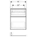 Geberit 502315011 iCon Seitenschrank, 2 Schubladen