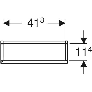 Geberit 502317013 Hochschrank, 1 Tür u. i.Spiegel