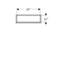 Geberit 502319JK1 H&auml;ngeschrank quadratisch, 1 T&uuml;r
