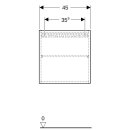 Geberit 502319JK1 H&auml;ngeschrank quadratisch, 1 T&uuml;r