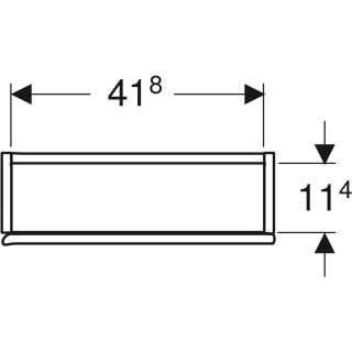 Geberit 502319JR1 Hängeschrank quadratisch, 1 Tür