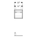 Geberit 502321JK1 Wandbox quadratisch