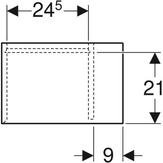 Geberit 502324011 iCon Seitenelement wandhängend