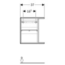 Geberit 502324JR1 iCon Seitenelement wandh&auml;ngend
