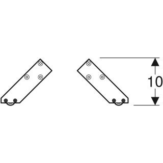 Geberit 502330001 Set Füße, H:21,7cm