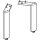 Geberit 502330001 Set F&uuml;&szlig;e, H:21,7cm