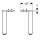 Geberit 502330001 Set F&uuml;&szlig;e, H:21,7cm