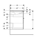 Geberit 502331JH1 iCon Set MWT m. US, 2 Schubl.