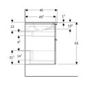 Geberit 502333013 iCon Set MWT m. US, 2 Schubl.