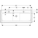 Geberit 502334011 iCon Set MWT m. US, 2 Schubl.