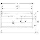 Geberit 502334JR1 iCon Set MWT m. US, 2 Schubl.