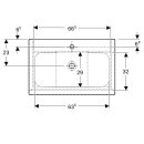 Geberit 502336JH1 iCon Set MWT m. US, 2 Schubl.