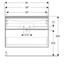 Geberit 502337012 iCon Set MWT m. US, 2 Schubl.