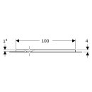 Geberit 550909001 Olona Duschwanne 100 x 80 cm