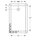 Geberit 550918001 Olona Duschwanne 140 x 80 cm