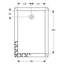 Geberit 550919001 Olona Duschwanne 140 x 90 cm