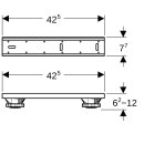 Geberit 550950001 Set F&uuml;&szlig;e und Traversen f&uuml;r