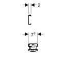 Geberit 550950001 Set F&uuml;&szlig;e und Traversen f&uuml;r