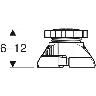 Geberit 554952002 Set Füße niedrig (12 St.)