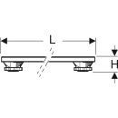 Geberit 554959001 Set F&uuml;&szlig;e und 4 Traversen 700mm