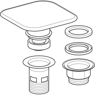 Geberit 595765000 Ablaufkappe für Waschtisch Citterio