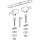 Geberit 598157000 Metallscharniere, 1 Paar