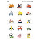 HEWI pictogram sheet 25 motifs self-adh Drive and play series, W 60 mm, H41 mm